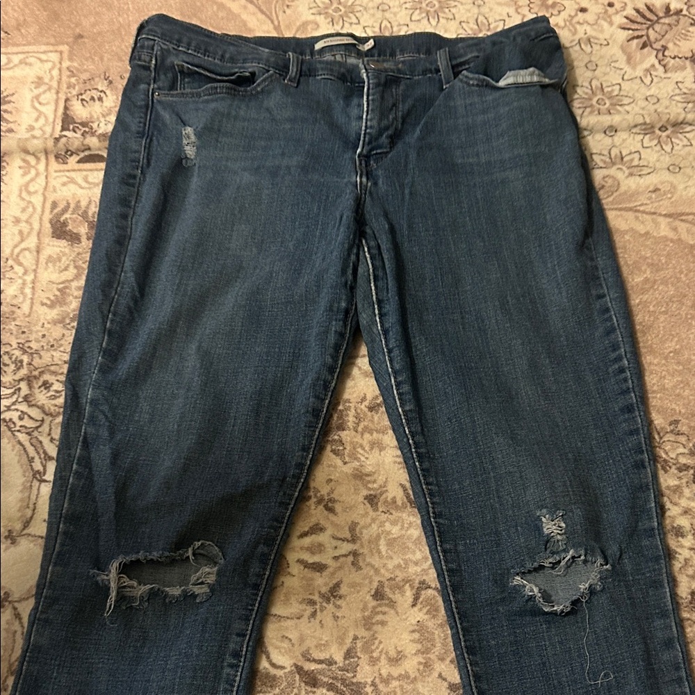 Classic Distressed Denim Jeans